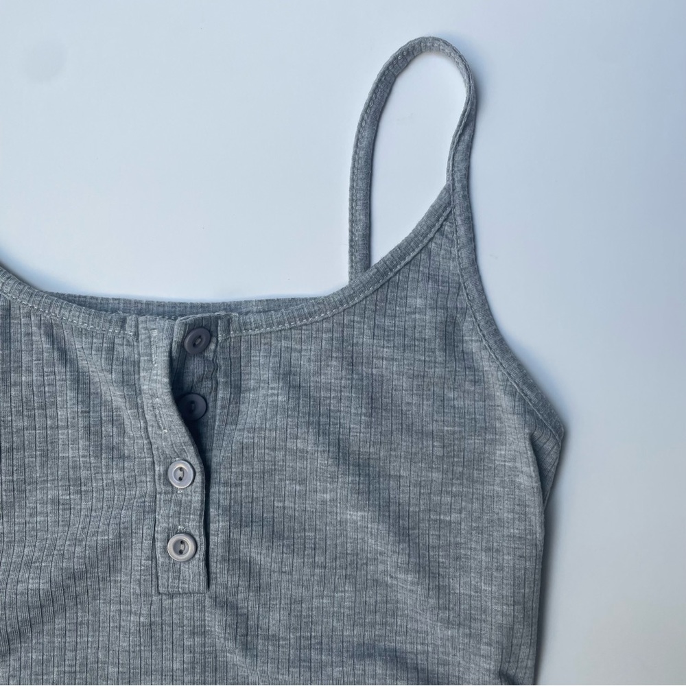 Half Button Crop Cami - Picture 9 of 10